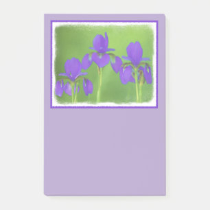 Post-it® Peinture Iris Violet - Art Fleur Originale