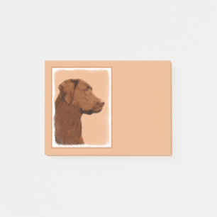 Post-it® Peinture Labrador Retriever (Chocolat) - Art Canin