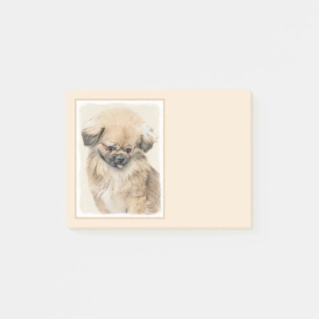 Post-it® Peinture Pekingese - Cute Original Chien Art (Devant)