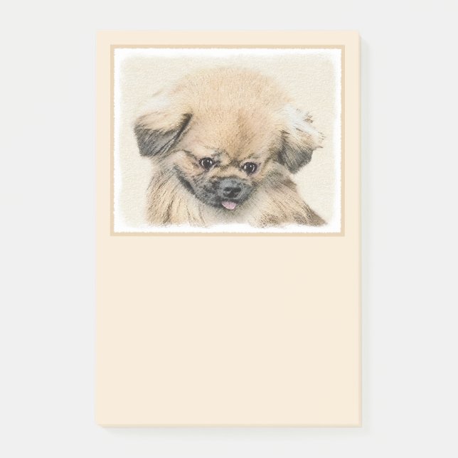 Post-it® Peinture Pekingese - Cute Original Chien Art (Devant)