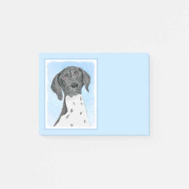 Post-it® Peinture pointeur germanique - Art original (Devant)