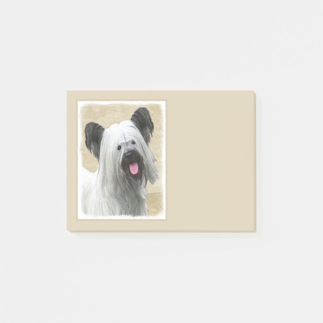 Post-it® Peinture Skye Terrier - Cute Original Chien Art (Devant)