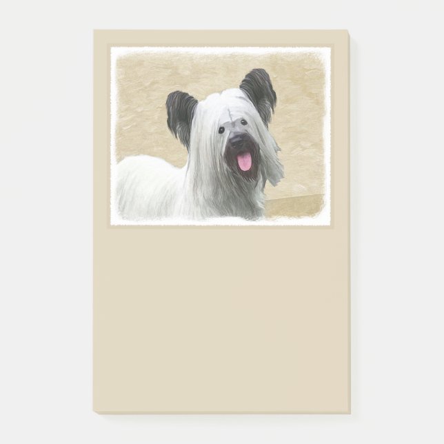 Post-it® Peinture Skye Terrier - Cute Original Chien Art (Devant)