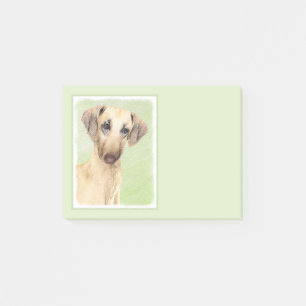 Post-it® Peinture Sloughis - Joli art original pour chien