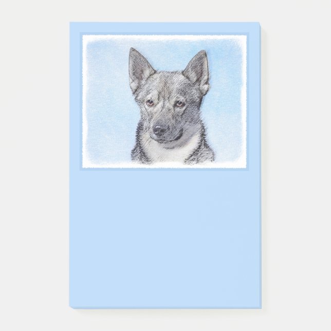 Post-it® Peinture Suédoise Vallhund - Cute Original Chien A (Devant)