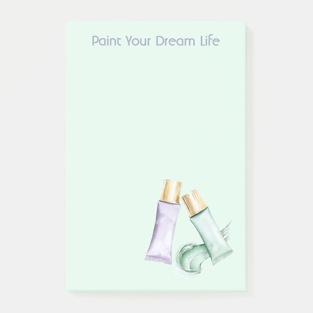 Post-it® Peinture violette menthe Rêve de vie (Devant)