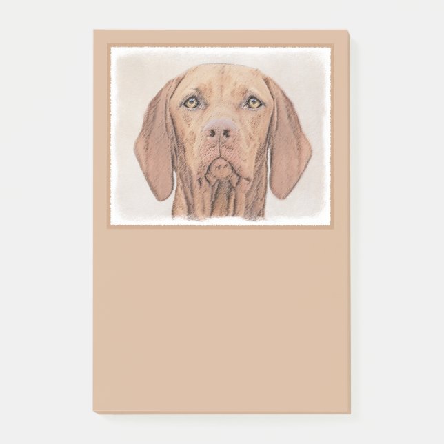 Post-it® Peinture Vizsla - Joli art original chien (Devant)