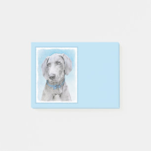 Post-it® Peinture Weimaraner - Joli art original chien