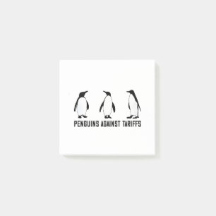 Post-it® Penguins contre les tarifs douaniers Anti Trump Ta