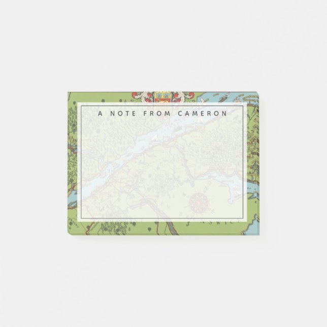 Post-it® Péninsule de Gaspé, carte du Canada (Devant)