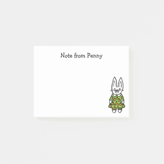 Post-it® Penny le Lapin (Devant)