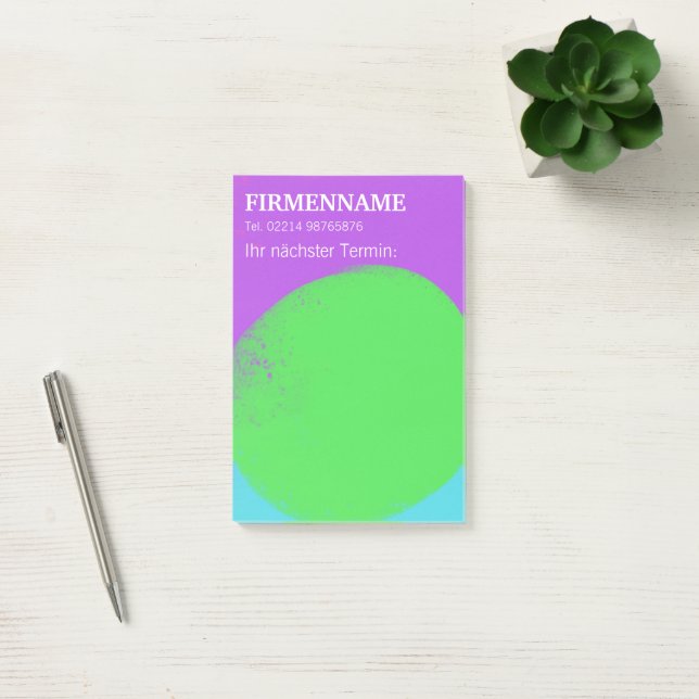 Post-it® pense-bête cool vert violet rappel de rendez-vous (Bureau)