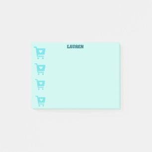Post-it® pense-bête sur chariot de courses