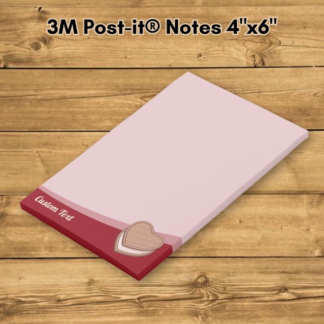 Post-it® Pense-bêtes en forme de biscuits en cœur (Créateur téléchargé)