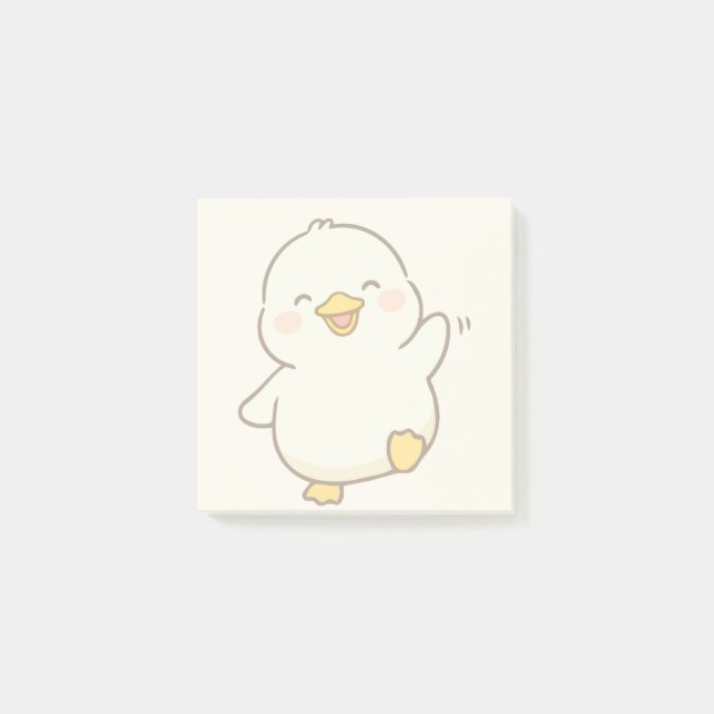 Post-it® Pense-bêtes en forme de canard (Devant)