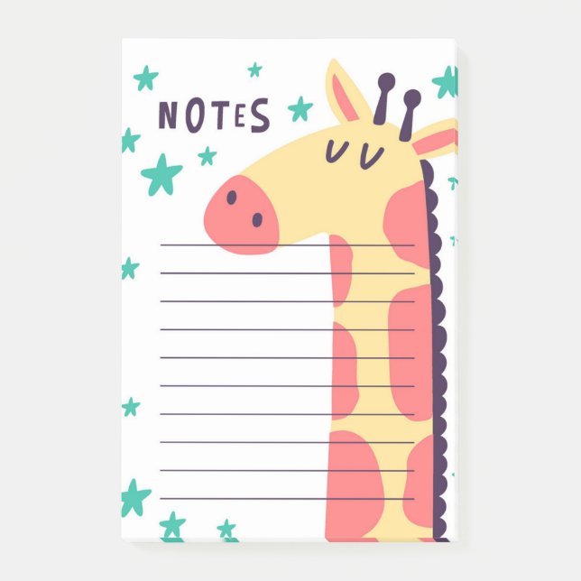 Post-it® Pense-bêtes Girafe (Devant)