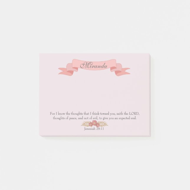 Post-it® Pensées paisibles chrétiennes (Devant)