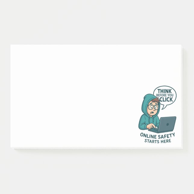 Post-it® Pensez avant de cliquer - Sensibilisation à la séc (Devant)