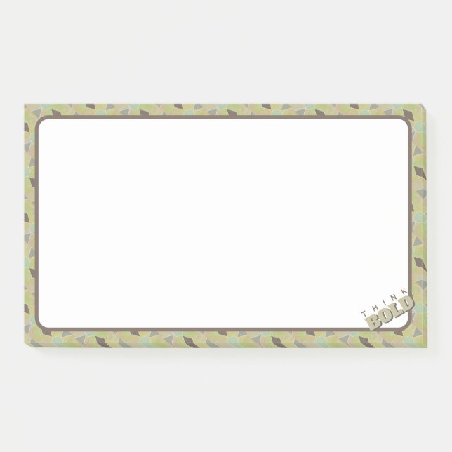 Post-it® Pensez Bold Brainstorming Olive Green (Devant)