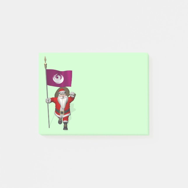 Post-it® Père Noël Avec Ensigne De Phoenix (Devant)