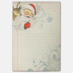 Post-it® Père Noël et bloc-notes collant de note de post-