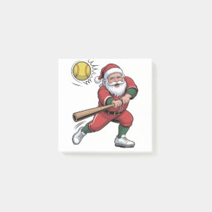 Post-it® Père Noël Jouer Softball Christmas Player Sport