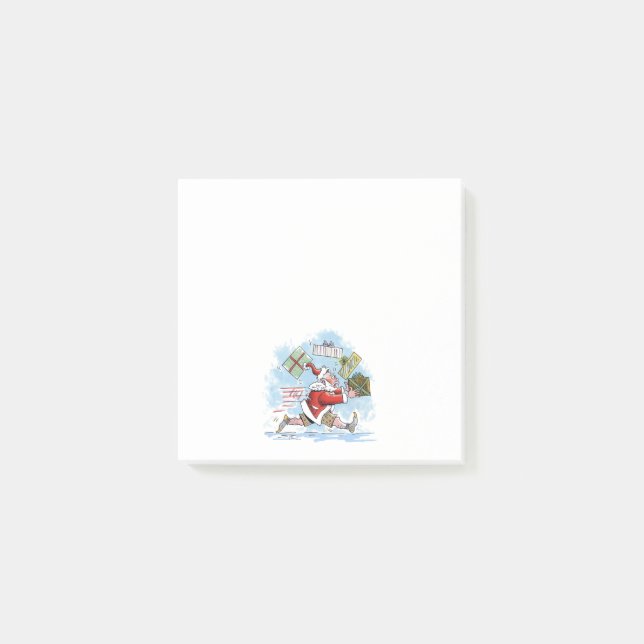 Post-it® Père Noël Plaquettes de notes blanches non préparé (Devant)