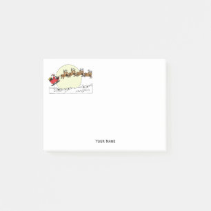 Post-it® Père Noël Reindeer Sur La Neige Couverte Ville Lt 