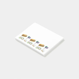 Post-it® Perles de collier Mardi Gras Bourbon Street NOLA