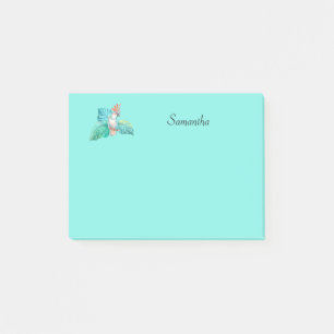 Post-it® Perroquet de Cockatoo tropical Personnalisé 4x3