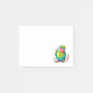 Post-it® Perroquet vert - Bébé mignon oiseau