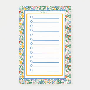 Post-it® Personalised Happy Floral Botanical To Do List.