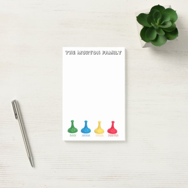 Post-it® Personalized Family Board Game Lover (Bureau)