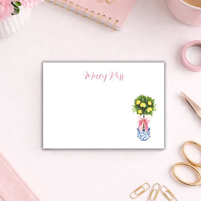 Post-it® Personalized Lemon Topiary Tree (Créateur téléchargé)