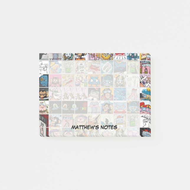 Post-it® Personnages amusants Comique Enfants Motif Pos per (Devant)