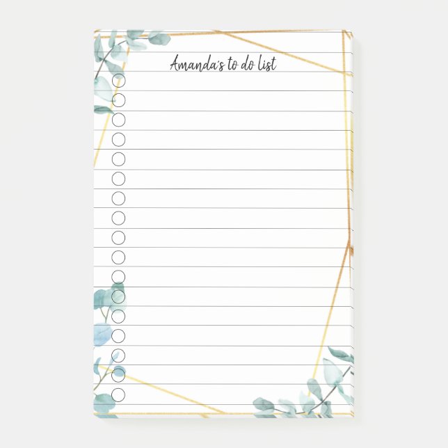 Post-it® Personnalisable Greenery (Devant)