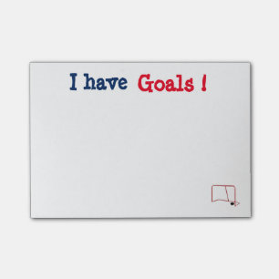 Post-it® Personnalisable j'ai le poteau de buts qu'il est