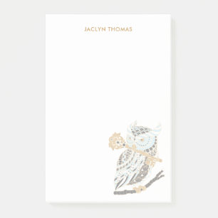 Post-it® Personnalisation du Grand Chouette de minuit