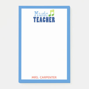 Post-it® Personnalisation d'un professeur de musique