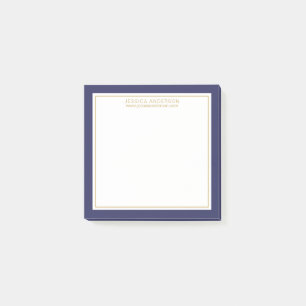 Post-it® Personnalisation élégante et moderne de Navy/Whi