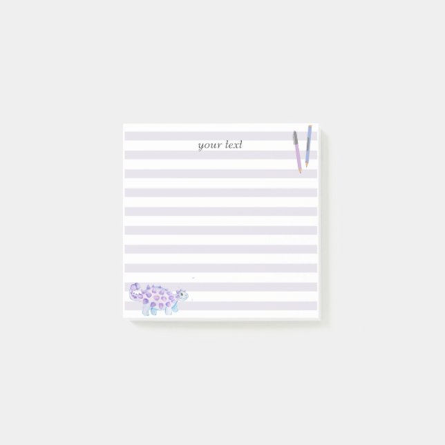 Post-it® personnalisation mignon simple dessin animé animal (Devant)
