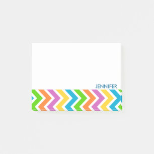 Post-it® Personnalisé couleur Motif Chevron