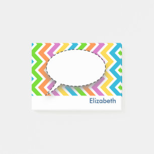Post-it® Personnalisé couleur Motif Chevron