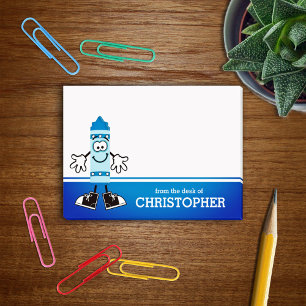 Post-it® Personnalisé Crayon Bleu