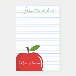 Post-it® Personnalisé depuis le bureau de l'enseignant Pomm