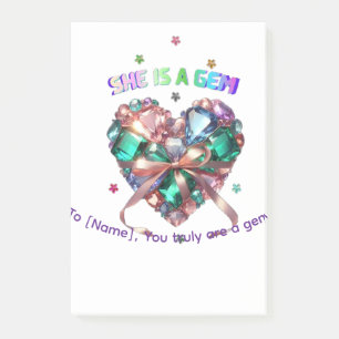 Post-it® Personnalisé Elle Est Un Bijou Cadeau De Pierre Pr