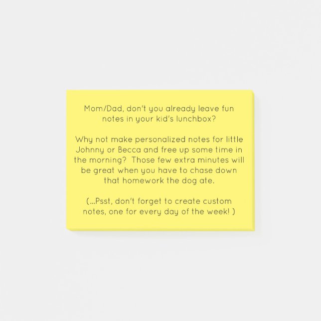Post-it® Personnalisé et drôle (Devant)