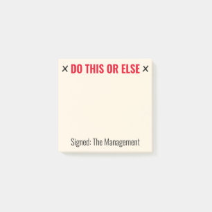 Post-it® Personnalisé Faire ça ou autre drôle