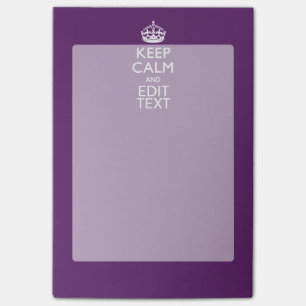 Post-it® Personnalisé GARDEZ LE CALME ET votre texte sur l