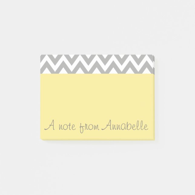 Post-it® Personnalisé Jaune Poste de travail Notes Cadeau (Devant)